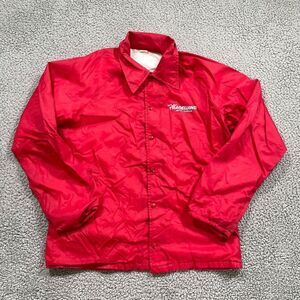 Vintage 90s Coaches Jacket Men's Workwear Windbreaker Collar Button Up Medium